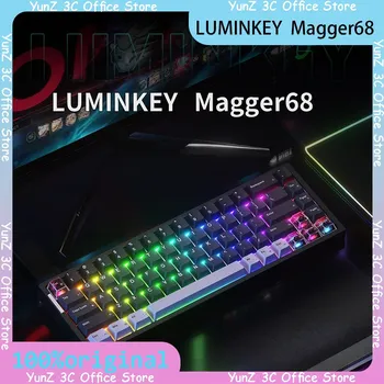 Luminkey Magger68 Клавиатура с магнитным переключателем Проводное соединение Киберспорт Индивидуальные алюминиевые колпачки для клавиш для игровой клавиатуры Valorant