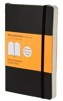 Блокнот в линейку Moleskine Classic Soft Pocket QP611 (Black)