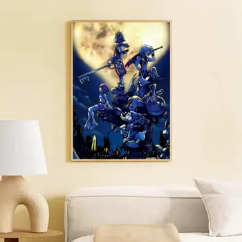 Kingdom Hearts Игра Фильм Наклейки Плакаты Винтаж Комната Домашний Бар Кафе Декор Комнаты Настенный Декор 21cm30cm NoFrame
