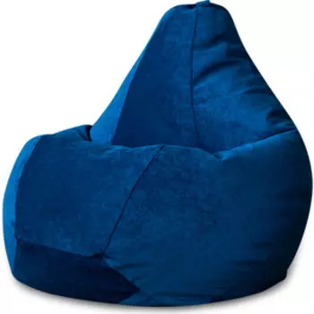 Кресло-мешок DreamBag Синий микровельвет 2XL 135x95