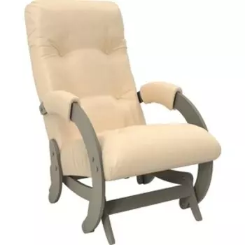 Кресло-качалка глайдер Мебель Импэкс Модель 68 серый ясень к/з polaris beige