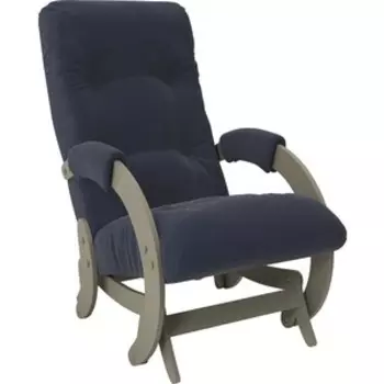 Кресло-качалка глайдер Мебель Импэкс Модель 68 серый ясень ткань Verona denim blue