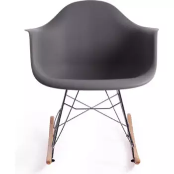 Кресло-качалка TetChair Secret De Maison cindy (mod. C1025A) пластик/металл/дерево серый 024 /натуральный