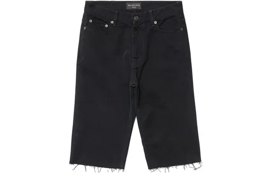 Шорты джинсовые Balenciaga Slim, черный