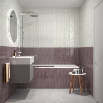 Плитка настенная Kerama Marazzi Монпарнас 8.5x28.5 см 1.07 м глянцевая цвет сиреневый