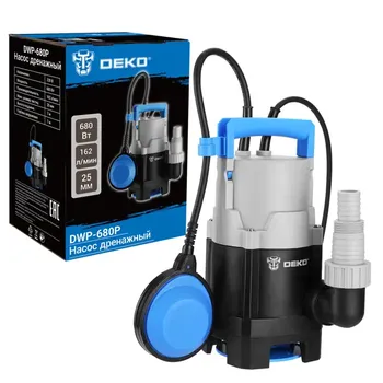 Насос погружной дренажный для грязной воды Deko DWP-680P 9750 л/ч