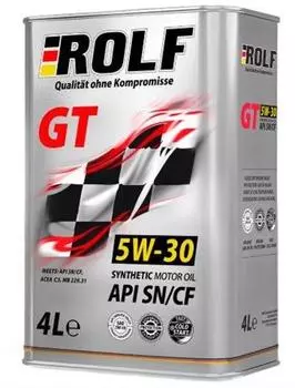 Моторное масло ROLF GT 5W-30 Metal, 4л