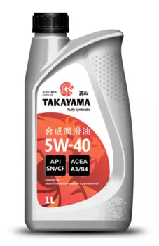 Моторное масло TAKAYAMA SAE 5W-40 API SN/СF, 1л