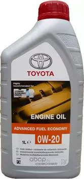 Моторное масло TOYOTA ENGINE OIL ADVANCED FUEL ECONOMY 0W-20 EXTRA, 1л