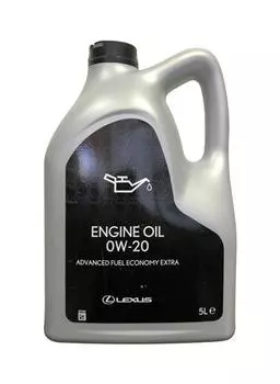 Моторное масло TOYOTA LEXUS ENGINE OIL ADVANCED FUEL ECONOMY 0W-20 EXTRA, 5л