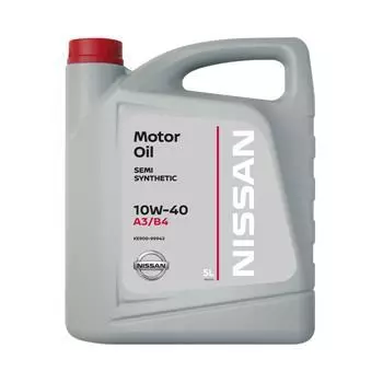 Моторное масло Nissan Motor Oil, 10W-40, полусинтетическое, 5л