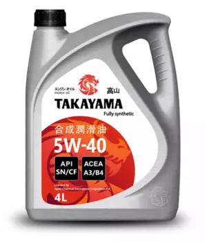 Моторное масло TAKAYAMA SAE 5W-40 API SN/СF, 4л