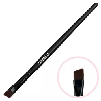 EVABOND Кисть макияжная для бровей скошенная №3 Black