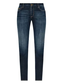 Укороченные джинсы с логотипом DSQUARED2, синий