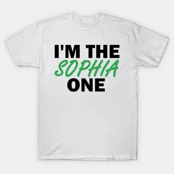 T Shirt Women Im The Sophia One Harajuku Print Kawaii Tshirt Summer Short Sleeve Female T-Shirt Top Tee S розовый