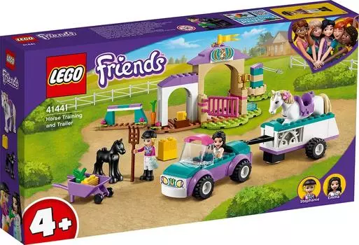 Конструктор LEGO Friends 41441 Тренировка лошади и прицеп для перевозки