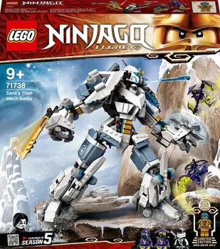 Конструктор LEGO NINJAGO 71738 Битва с роботом Зейна
