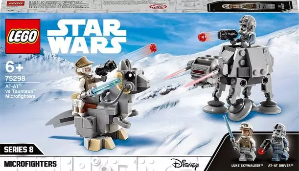 Конструктор LEGO Star Wars 75298 Микрофайтеры: AT-AT против таунтауна