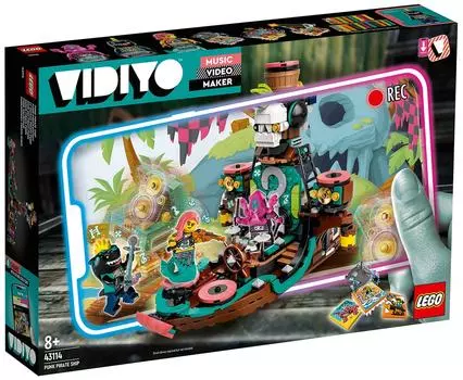Конструктор LEGO Vidiyo 43114 Punk Pirate Ship Корабль Пирата Панка