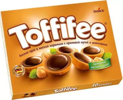Конфеты Toffifee Лесной орех в карамели 250гс доставкой!