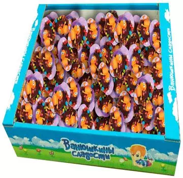 Конфеты VivaChoco Good Hedgehog шоколадные с кремовой начинкой 340г