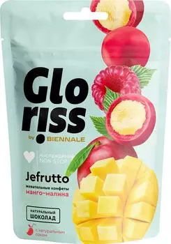 Конфеты жевательные Biennale Gloriss Jefrutto Манго-Малина 75г