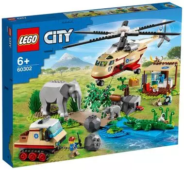 Конструктор LEGO City 60302 Операция по спасению зверей