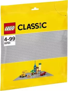 Конструктор LEGO Classic 10701 Строительная пластина серого цвета