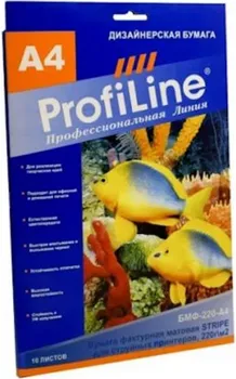 Холст ProfiLine PL_CP_380_A4_10 БХ-380-А4-10 ХОЛСТ на основе хлопка, 380г/м2, А4, 10л, 1440 dpi