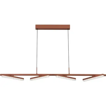 Подвесной светильник ST Luce SL1018 SL1018.603.04 терракотовый/прозрачный LED 4*32W 4000K