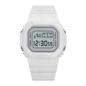 Новые унисекс электронные женские мужские часы Reloj Fashion Square наручные часы Mujer прозрачные цифровые спортивные часы 1 синий