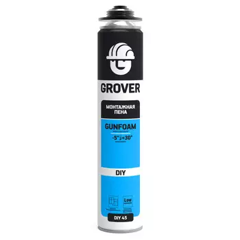 пена монтажная GROVER DIY45 профессиональная всесезонная 750мл, арт.4742232005175