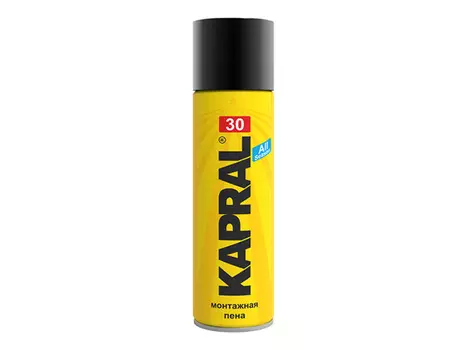 пена монтажная KAPRAL 30 бытовая всесезонная 750 мл, арт.4620758264156