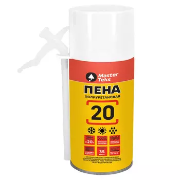 пена монтажная MASTERTEKS 20 ALL SEASON всесезонная 285мл, арт.9412827