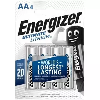 Батарейка Energizer Ultimate FR6 AA BL4 Lithium 1.5V (4 шт.) (E301535300)