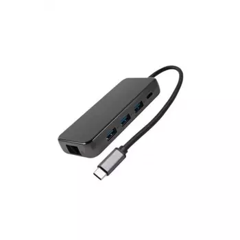 Адаптер Multiport adapter Barn&Hollis Type-C 8 in 1 для MacBook, черный