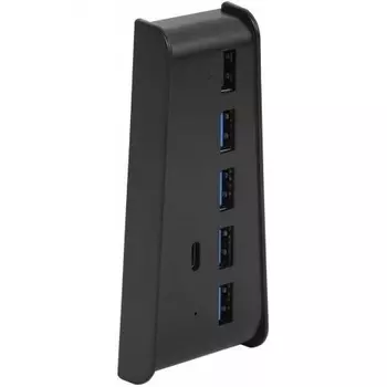 Адаптер Red Line 5в1 USB-хаб для игровой приставки P5, черный (HS-PS5027)