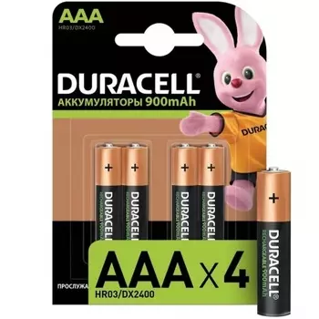 Аккумулятор Duracell HR03-4BL AAA NiMH 850mAh (4шт) хорошее состояние