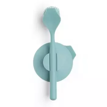 Щётка для мытья посуды с держателем на присоске Brabantia Sink Side мятный