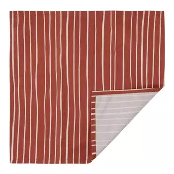 Салфетка сервировочная 45 x 45 см Tkano Prairie Полоски из хлопка терракот
