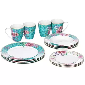 Сервиз столовый на 4 персоны Magia Gusto Flower Bloom 16 предметов