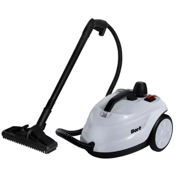 Пароочиститель Bort BDR-5000 TURBO 2200Вт, белый/черный (93412963)