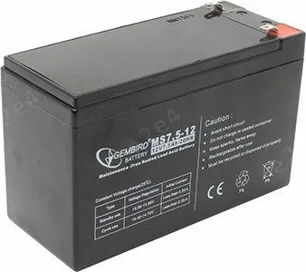 Аккумуляторная батарея для ИБП Gembird/Energenie BAT-12V7.5AH, 12V, 7.5Ah
