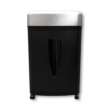 Шредер Office Kit S190, секретность P-7, 210 см/мин., перекрестный - 1 мм x 2 мм, объем 20 л, кол-во листов до 6 шт., черный/серебристый (OK0102S190)