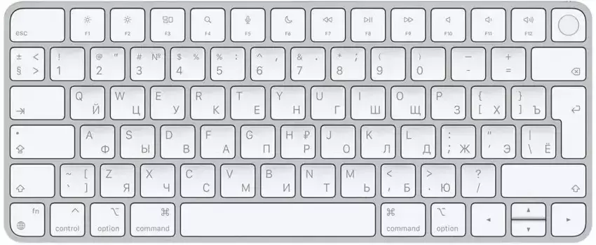 Беспроводная клавиатура Apple Magic Keyboard with Touch ID USB-C русская White (MXCK3)