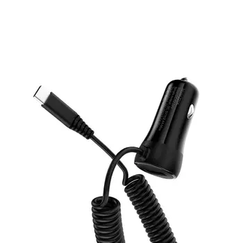 Автомобильное зарядное устройство Hoco Z21A Ascender USB/кабель Micro-USB 17W (черный)