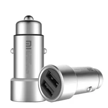 Автомобильное зарядное устройство Xiaomi Mi Car Charger Fast 2XUSB 36W (CC02CZM) (Silver)