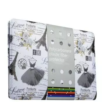Чехол-накладка BTA-Workshop для Apple MacBook Pro 13 (2008-2011) открытка вид 2 рисунок (черно-белый)