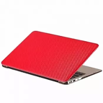 Чехол-накладка BTA-Workshop для Apple MacBook Pro Retina 13 (2012-2015) карбон (красная)