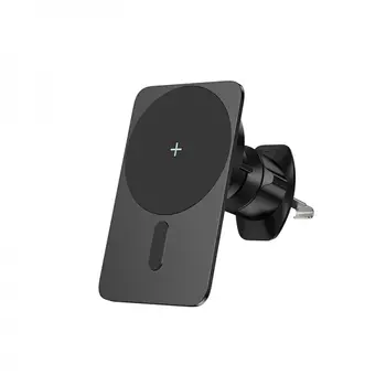 Автомобильный держатель WIWU Liberator Magnetic Wireless Charger Type-C 15W в воздуховод (Wi-Q001) (черный)